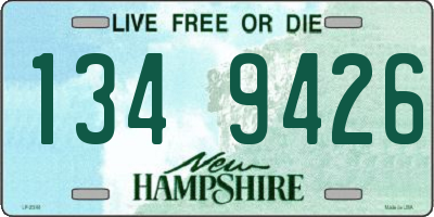 NH license plate 1349426