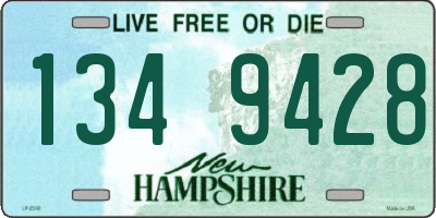 NH license plate 1349428