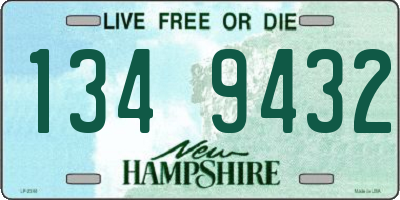 NH license plate 1349432