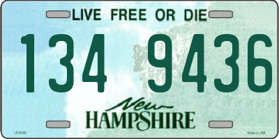 NH license plate 1349436