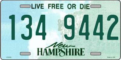 NH license plate 1349442
