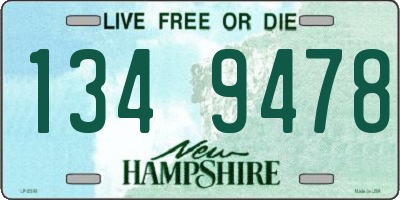 NH license plate 1349478