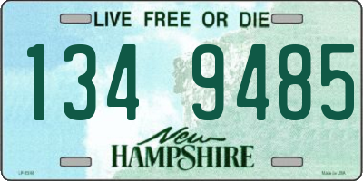 NH license plate 1349485