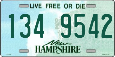 NH license plate 1349542