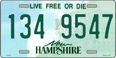 NH license plate 1349547