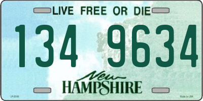 NH license plate 1349634