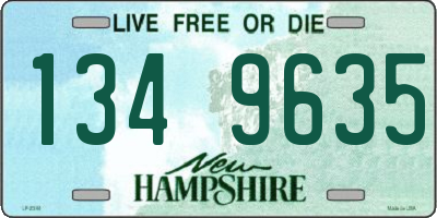 NH license plate 1349635