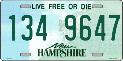 NH license plate 1349647