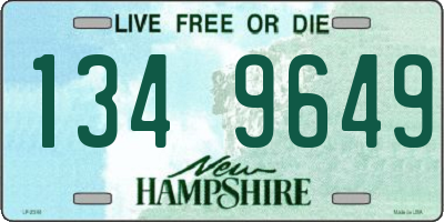NH license plate 1349649