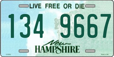 NH license plate 1349667