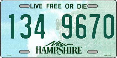 NH license plate 1349670