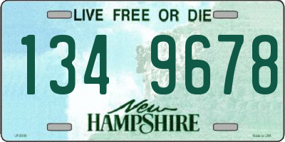 NH license plate 1349678