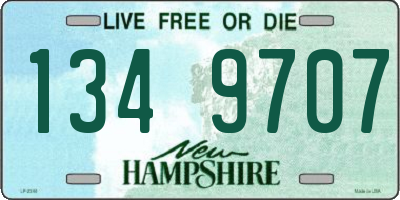 NH license plate 1349707