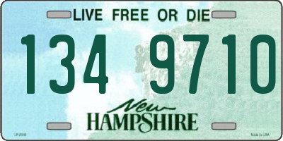 NH license plate 1349710