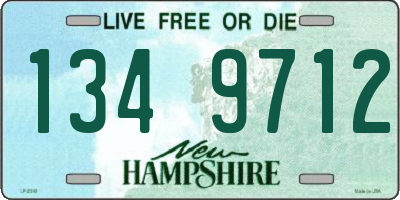 NH license plate 1349712