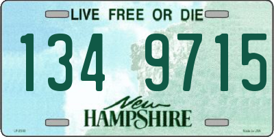NH license plate 1349715