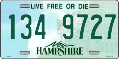 NH license plate 1349727