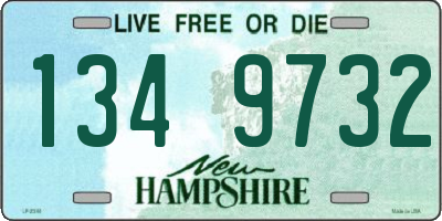 NH license plate 1349732