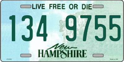 NH license plate 1349755