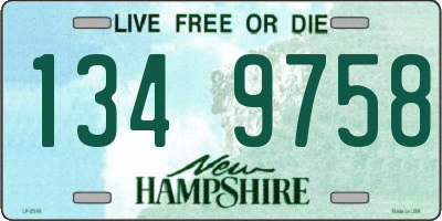 NH license plate 1349758