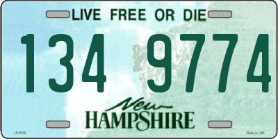 NH license plate 1349774