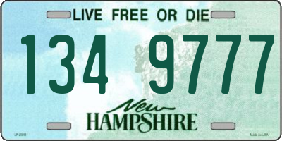 NH license plate 1349777
