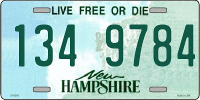 NH license plate 1349784