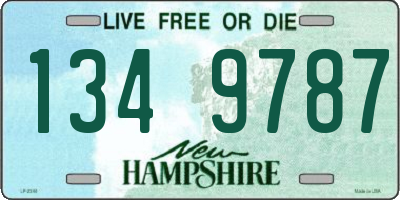 NH license plate 1349787