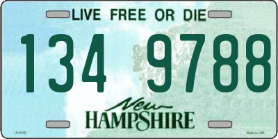 NH license plate 1349788