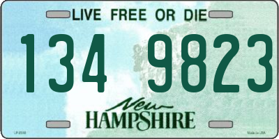 NH license plate 1349823