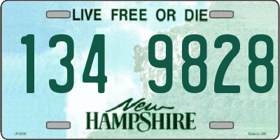 NH license plate 1349828