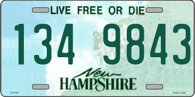 NH license plate 1349843
