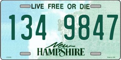 NH license plate 1349847