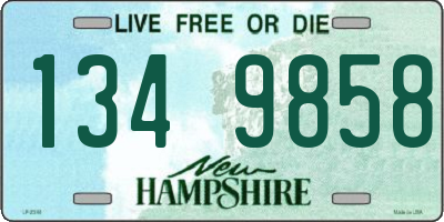 NH license plate 1349858