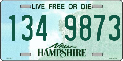 NH license plate 1349873