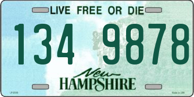 NH license plate 1349878