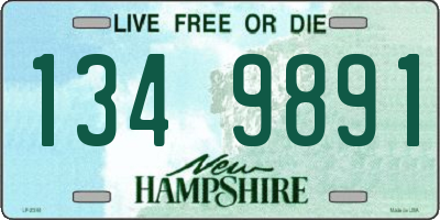 NH license plate 1349891