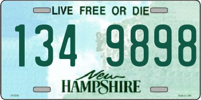 NH license plate 1349898