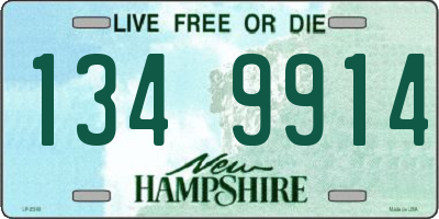 NH license plate 1349914