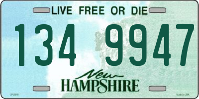 NH license plate 1349947