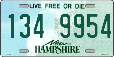 NH license plate 1349954