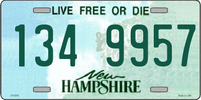 NH license plate 1349957