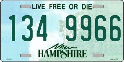 NH license plate 1349966