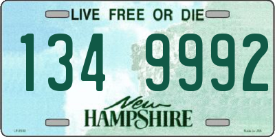 NH license plate 1349992