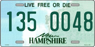 NH license plate 1350048