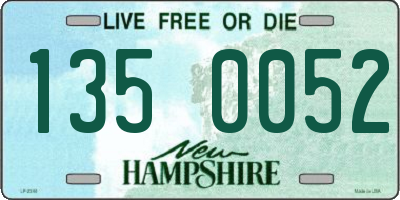 NH license plate 1350052