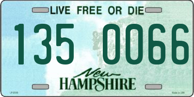 NH license plate 1350066
