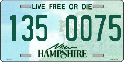 NH license plate 1350075