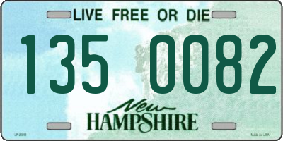 NH license plate 1350082
