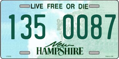 NH license plate 1350087